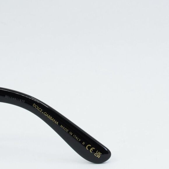 💯 NEW DOLCE&GABBANA DG4447B 335587 BLACK GREY SUNGLASSES - Picture 6 of 9